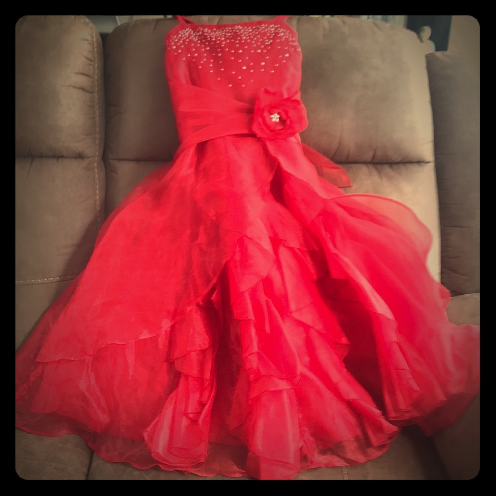 Red princess dress